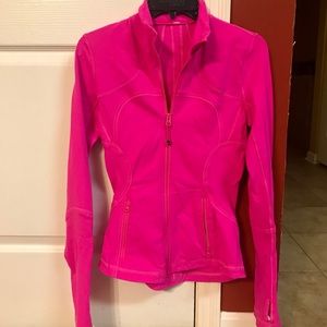 Bright PINK Lululemon zip jacket